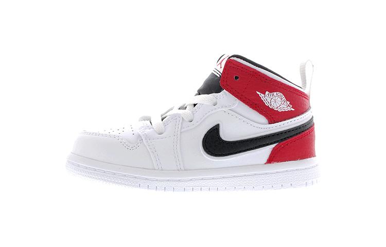 Jordan 1 Mid Белый Черный Gym Red TD 640735-116 27