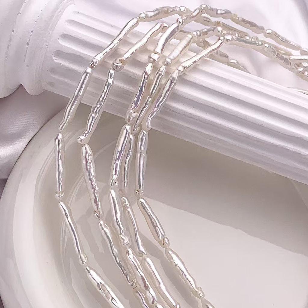 DIY Pendant Rectangle Baroque Pearl 3-5x20-30mm For Jewelry Making DIY Necklace Earrings Bracelet Beads Accessories