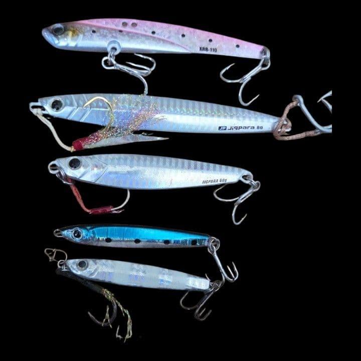 Used 4 metal jigs vibration set