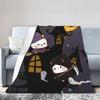 Bubu & Dudu Halloween Flannel Blanket Spring Warm Bedding Throws for Kids Adult Living Room Pattern Bedspread Sofa Bed Cover