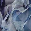 [BYSIFA] Women Navy Blue Pure Silk Scarf Hijab Fashion Peony Design Long 100% Silk Shawl Scarf Fall Winter Silk Scarves Echarpes