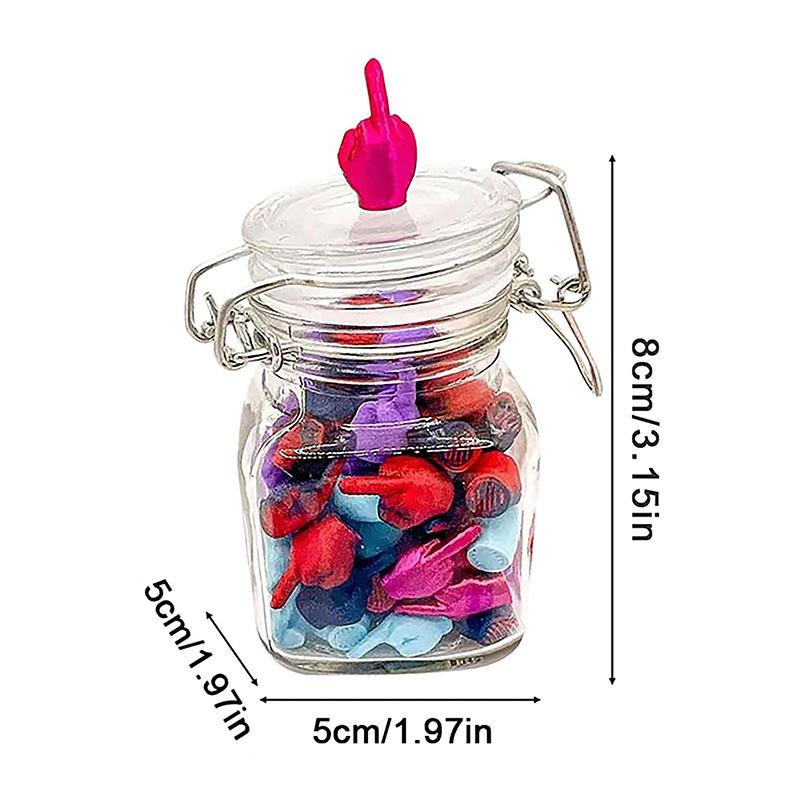 Jar Of Middle Fingers To Give Funny Middle Finger Jar Gag Gift Birthday Holiday Halloween Decorations Christmas Funny Gift