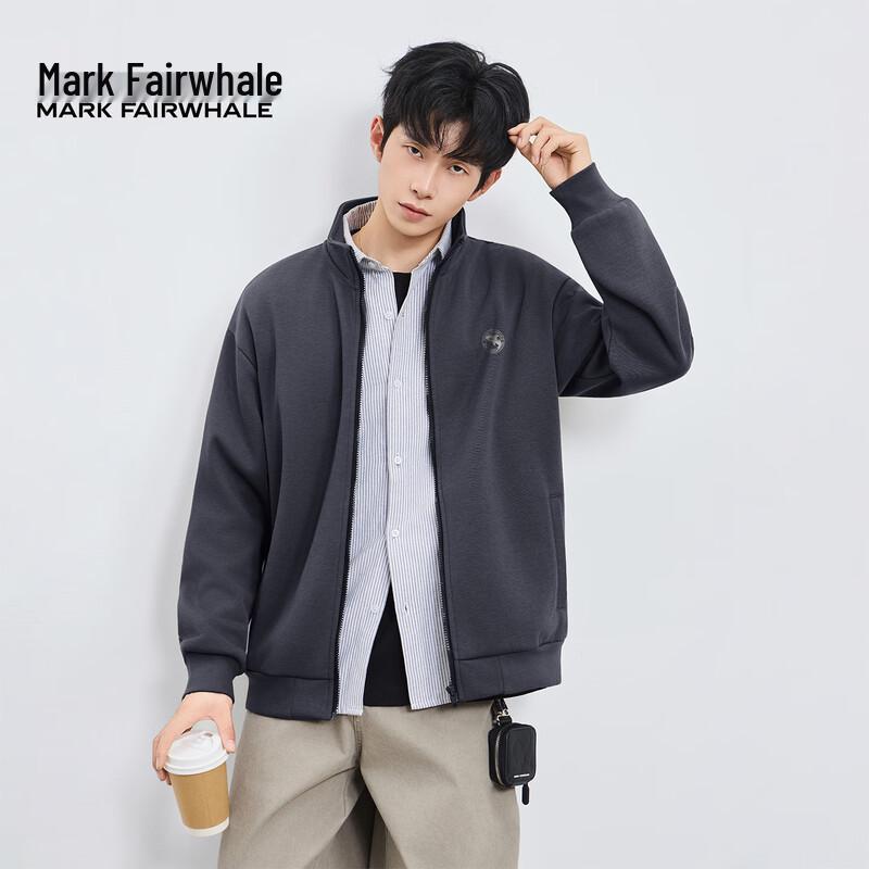 Mark Fairwhale Men's Autumn Fleece-Lined Cardigan Jacket