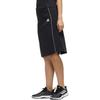 adidas חצאית ארוכה ישרה נוחה לנשים עם פסים ומכתבים, קז'ואל, שחורה FM9254