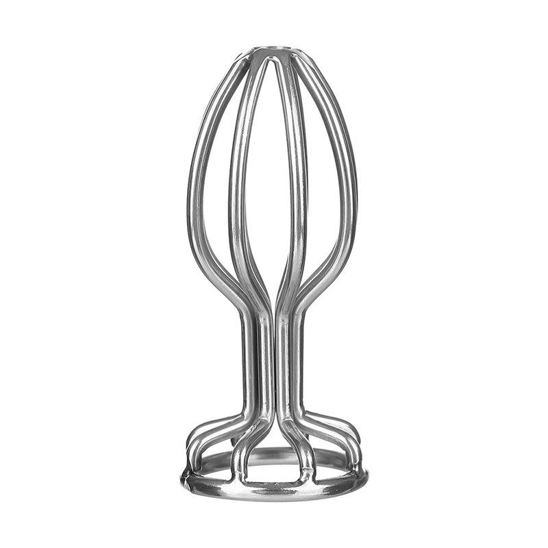Metal Hollow Anal Plug - Rear Entry Flirting & Training Erotic Toy