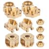 Brass Rear Portal Drive Housing Drive Axle Mount Set for Traxxas TRX4 TRX6 110 RC Crawler