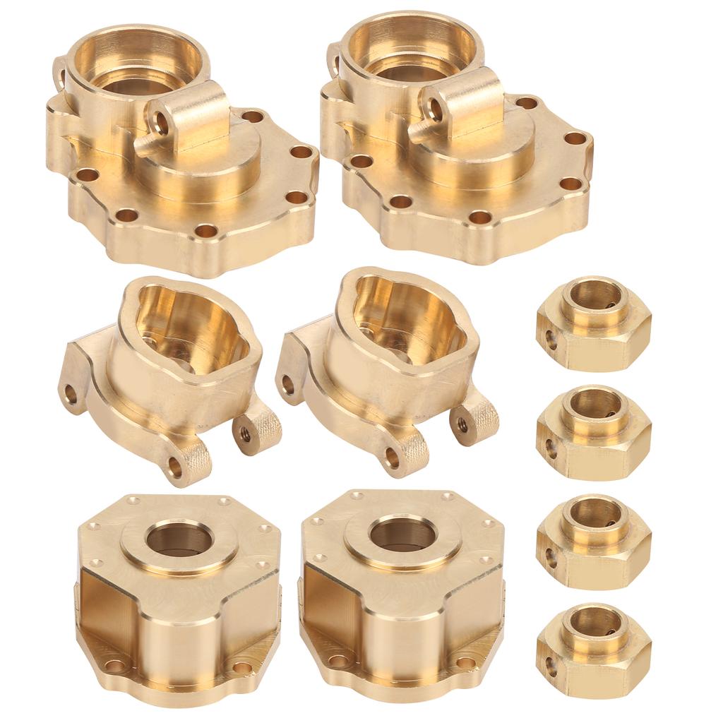 Brass Rear Portal Drive Housing Drive Axle Mount Set for Traxxas TRX4 TRX6 110 RC Crawler