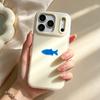 Blue fish is suitable for Huawei niche iPhone16/17pm apple case matte puraxmax phone case for girls