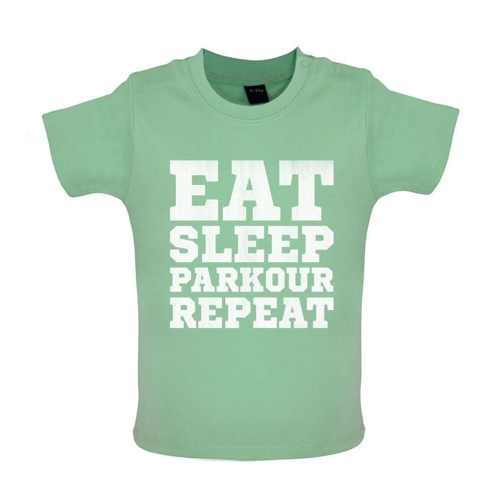 Eat Sleep Parkour Repeat - Baby / Bodysuit - Free Running Freerunning 130