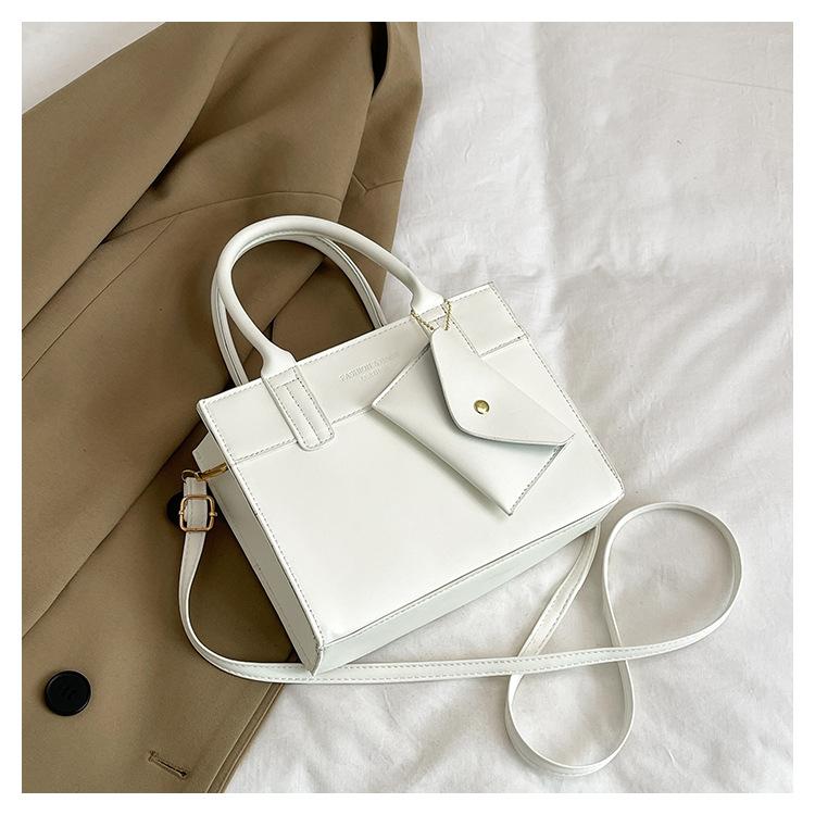 Simple Contrast Color Casual Commuting Large Capacity Fashion Design Crossbody Handbag Small Square Bag For Women