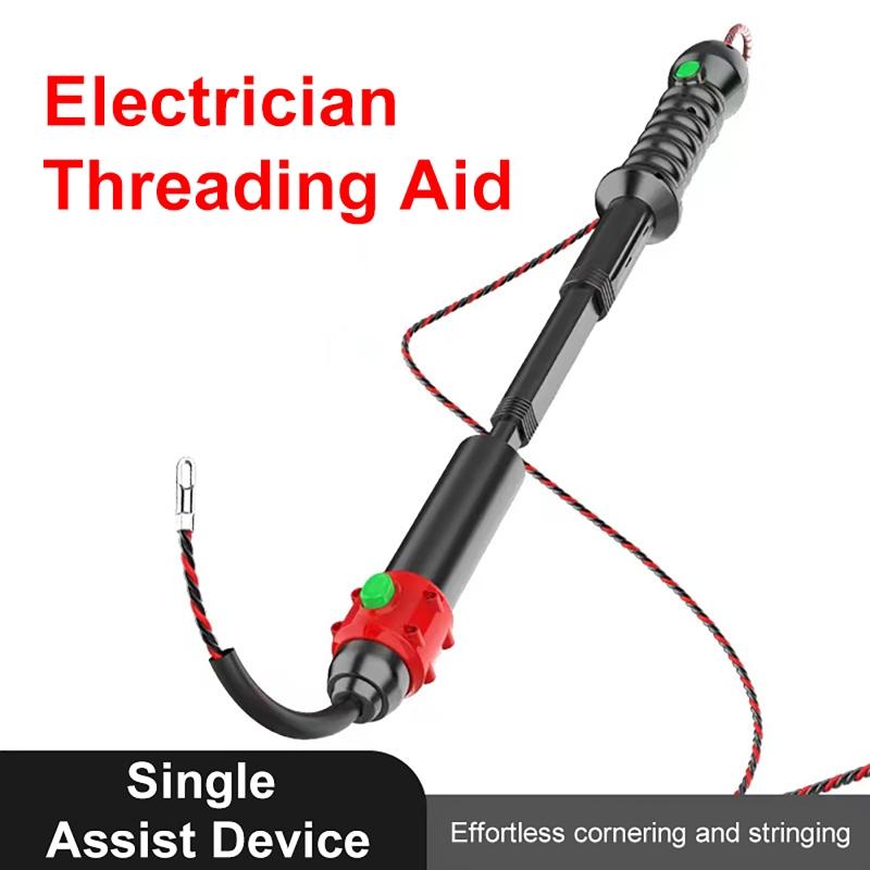 Electrician Threading Aid Manual Conduit Wiring Tool Single-Person Thread Puller Wall Pipe Assist Handheld Conduit Puller