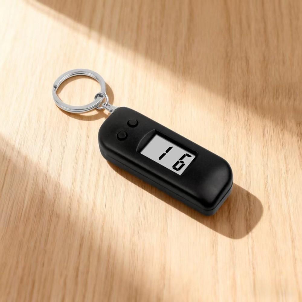 LED Display Mini Digital Clock Keychain Luminous Luminous Key Ring Watch Backpack Accessory
