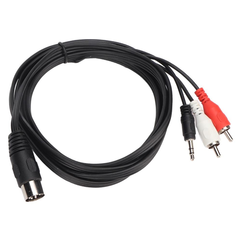 Male to Male DIN 8Pin Male Audio Lead 5.9ft Audio Connection Cable  Vintage Audio Equipment