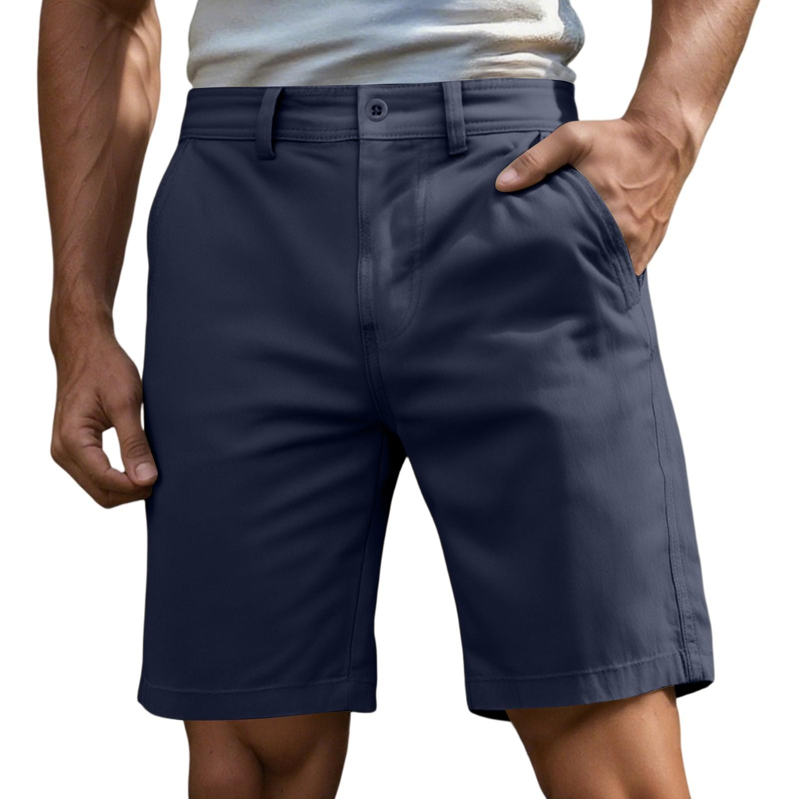 

Men s Summer Drawstring Cargo Pants With Large Pockets, Athletic And Casual Knee-length Pants 36