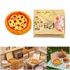 1/12 Doll House Miniature Pizza Set Food Play Model Figure With Realistic Design Safe Resin Figurine For Kid Pretend Play