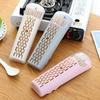 Wall-Mounted Kitchen Chopstick Holder with Lid - Plastic Storage Rack & Drainer