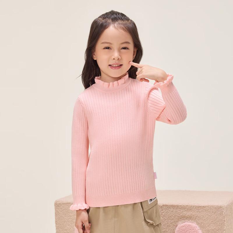 B.Duck Girls Cartoon Knitted Pullover Sweater 140