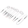 6 Pcs Induction Heater Coil Kit 2.5mm Brass Core 20 30 40 50mm Free Forming Flat Type Induction Heater Wires