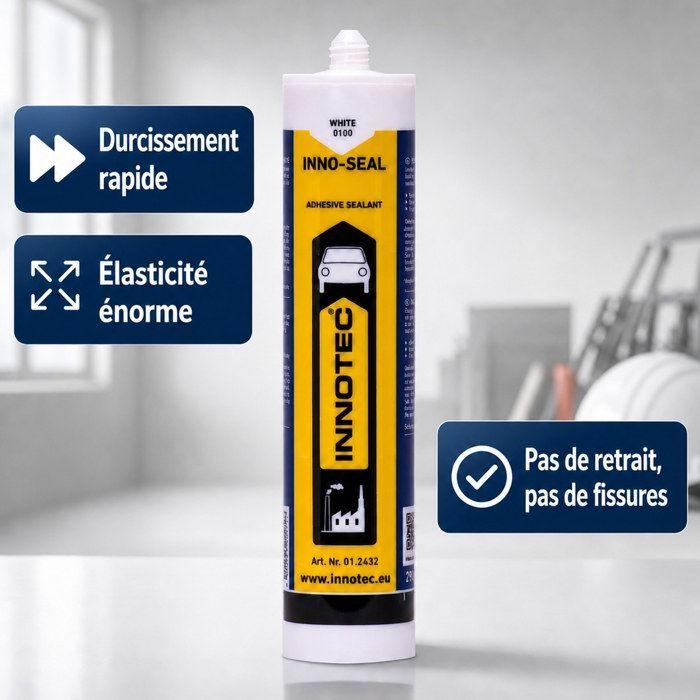 Mastic d'étanchéité blanc 290ml, mastic de jointure, mastic sanitaire blanc