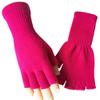 Striped Stripey Unisex One Size Fingerless Gloves Gothic Knitting Fingerless Gloves Winter Warm Elastic Comfortable Gloves