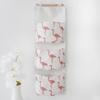Three-Pocket Cotton Linen Over-the-Door Hanging Storage Bag