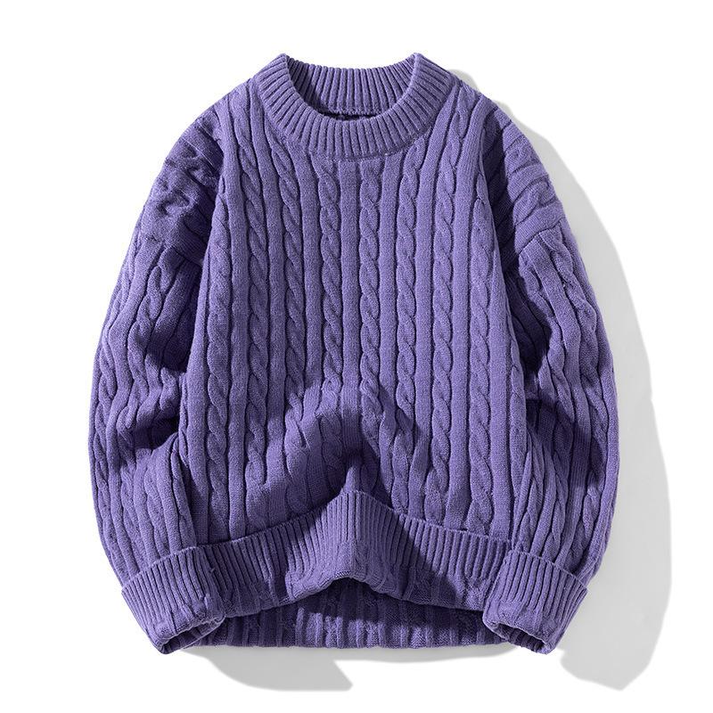 Men's Sweater, Daily Sweater, Autumn, Winter, and Korean Simple and Versatile Long-sleeved Wool