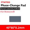 Honeywell - PTM7950 Pad thermique 8,5 W/mk Pad en silicone à changement de phase Pâte conductrice thermique pour ordinateur portable CPU GPU Graisse de refroidissement