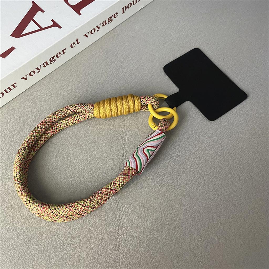 Retro Strap Can Be Carried Twist Rope Lanyard Hanging Decoration Phone Anti-loss Pendant Fashion Strong Wrist Short Straps Band
