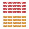 20pcs Paracord Fastening Buckle Aluminum Alloy Canopy Tent Rope Fixing Sheet Dual-hole Wear-resistant for Outdoor Travel