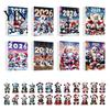 Decorative Acrylic Hanging Christmas Panda Advent Calendar, 24 Days Countdown Contains Tree Ornament Set Ornaments, Cute Decorations for Home