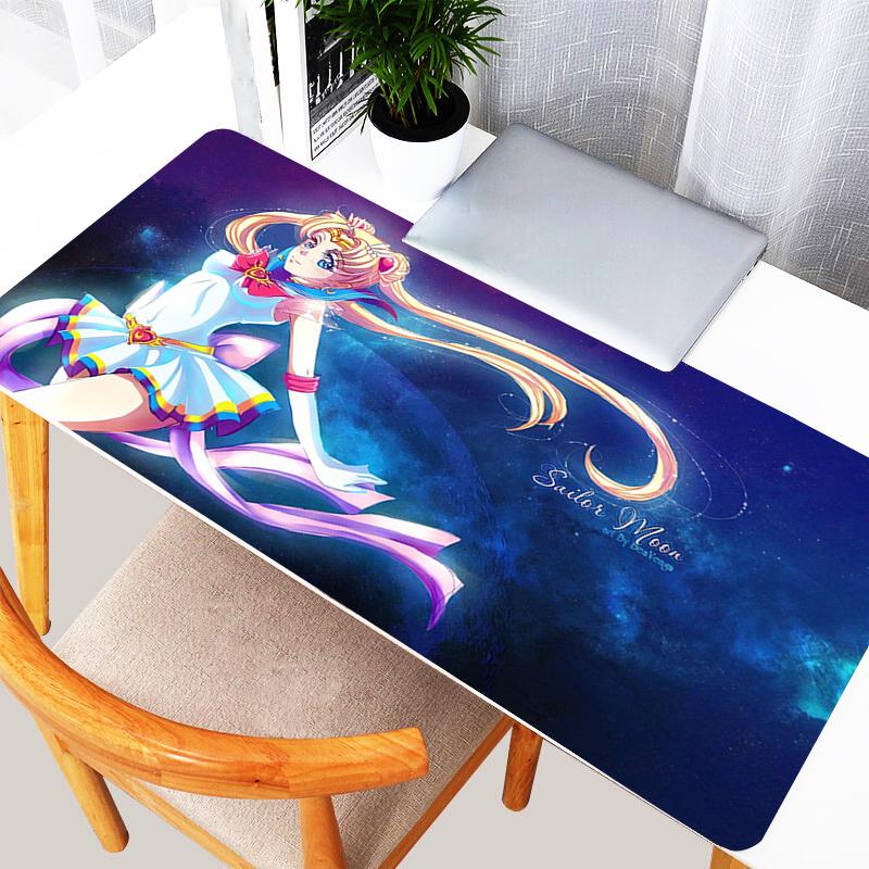 Popular Mouse Pads Large Gaming Desk Mat kawaii S-Sailor Moons Non Slip Stitched Edge Rubber Base PC Computer Gamer Mouse Pads