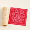 Flower Skull Clay Tile Roller Clay Texture Roller Ceramic Printing Polymer Textured Rolling Pins Pottery Diy Tools Handcrafts