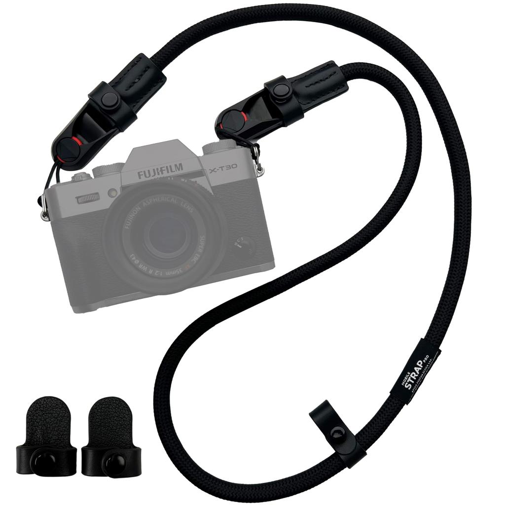 APEGG Camera Genuine Leather Quick Adjustable Length Compatible with DSLR and Mirrorless Stylish and Strap, Protector, Release, Heavy-Duty Design,