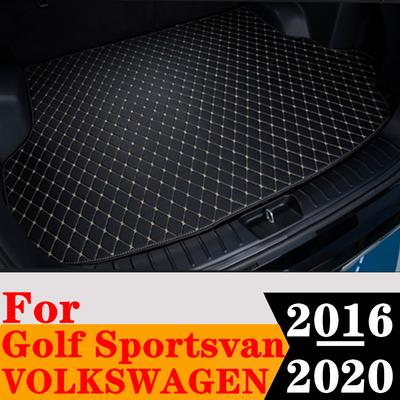 Alfombrilla de maletero de coche AUTO para todo tipo de clima, alfombrilla para maletero trasero, alfombrilla de carga, funda, compatible con Volkswagen Golf Sportsvan