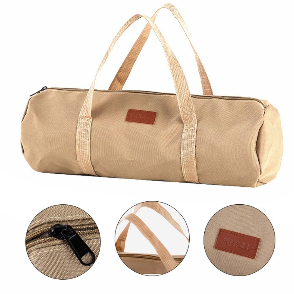 Oxford Cloth Wind Rope Storage Bag Cylindrical Bag Hiking Tool Handbag Outdoor