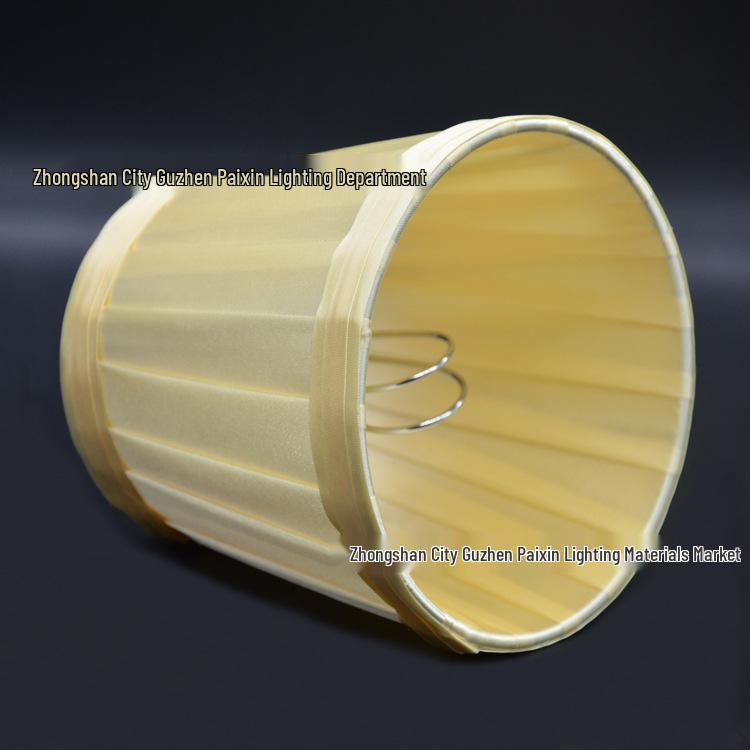 European Style Handmade Pleated Fabric Lampshade for Pendant and Wall Lamps