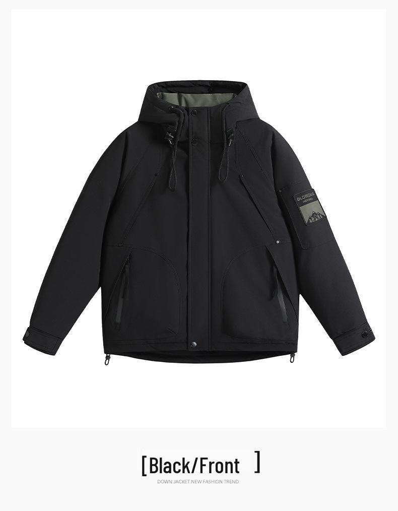 Men's Winter Thickened Down Jacket: Trendy, High-End Workwear for Cold Weather