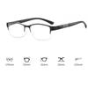 New Anti-blue Light Metal Reading Glasses Business Half Frame Classic Presbyopia Glasses Anti-fatigue Elderly Far Sight Glasses