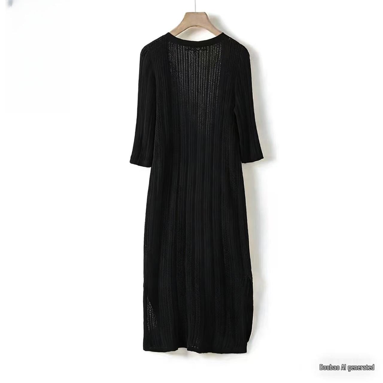 

Spring Slimming Mesh Cardigan - Elegant & Stretchy Outerwear (B035) L 54-59 kg