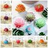 2pcs Mini Fake Succulent Flocking Plants DIY Simulated Floral Plants Party Decor