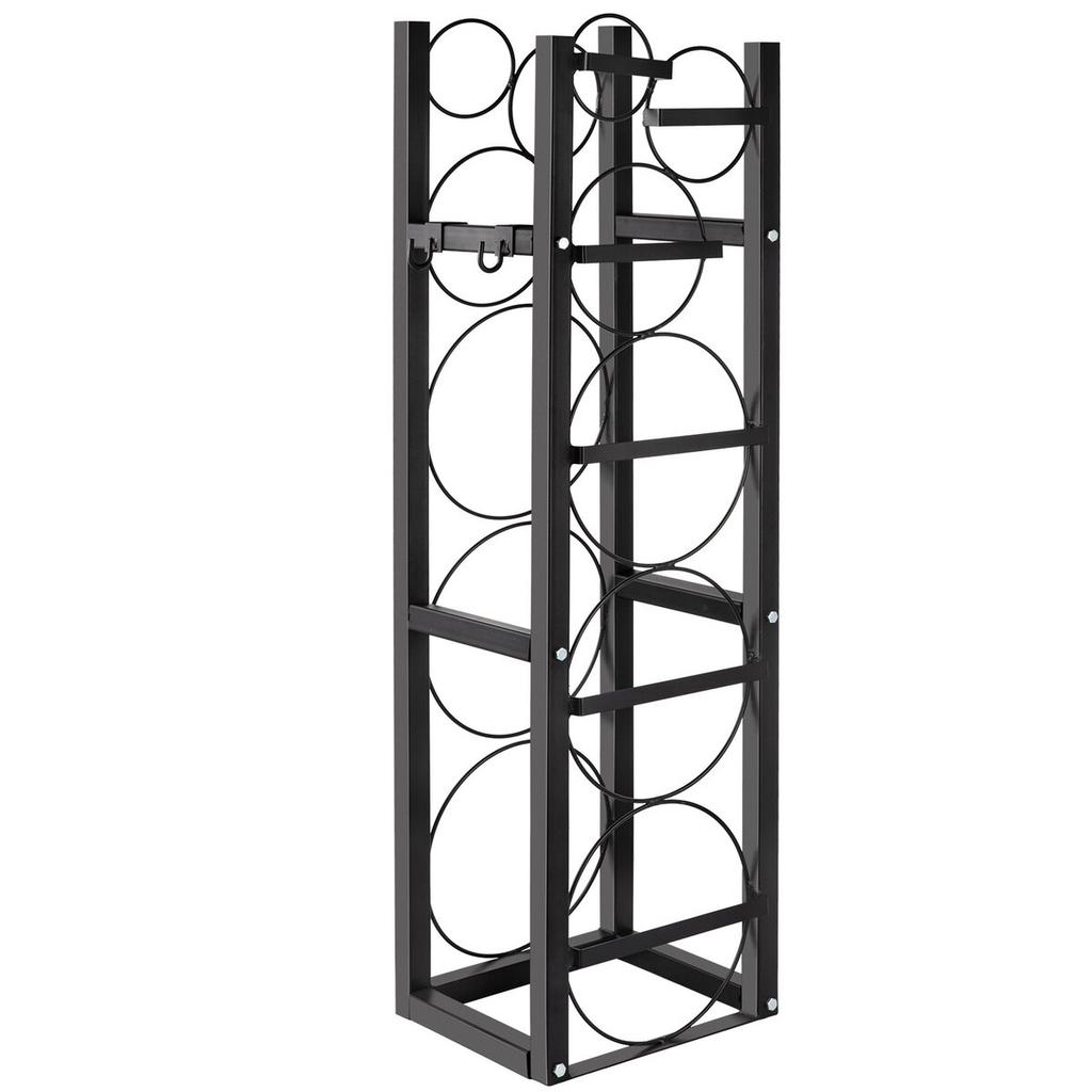 Refrigerant Tank Rack Cylinder Tank Rack with 3-30lb and 3 Small Bottles