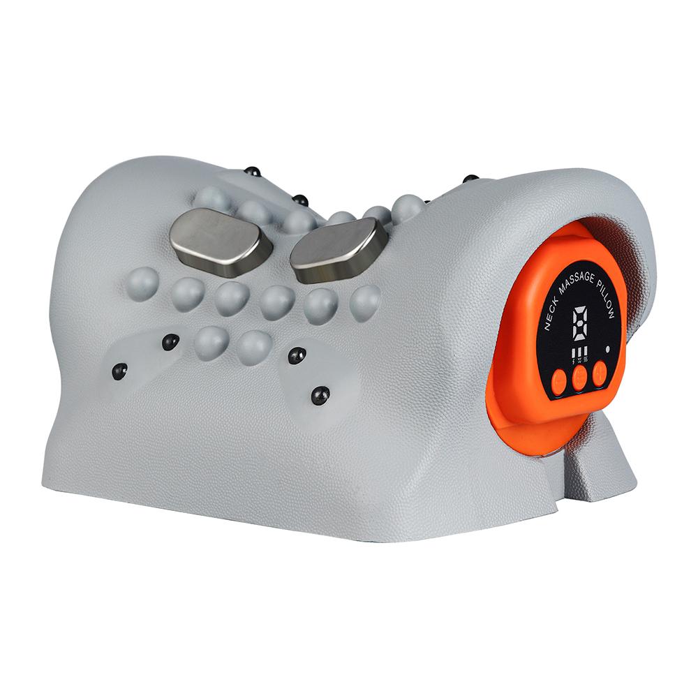 Electric Neck Cervical Massager Ergonomic Neck Pillow Neck Support Stretcher Neck Traction Vibration Kneading Massage Pillow