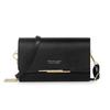 Multifunctional Crossbody Bag, Women's Letter Detail Zipper Faux Leather Shoulder Bag