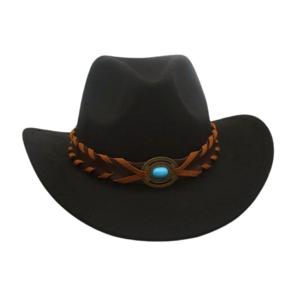 Premium Sunscreen Top Hat, Simple Stage Performance Hat, Sunshade Mountaineering Cowboy Hat