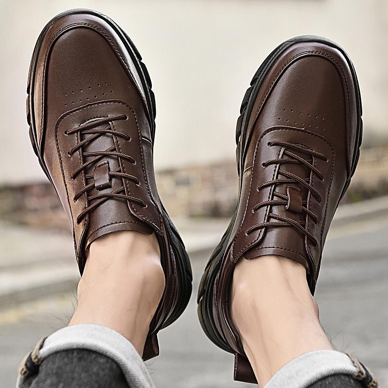 Fashion Official Website Hot Selling Men's Genuine Leather Shoes Comfortable Hiking Shoes High-quality Soles Men's Casual Shoes