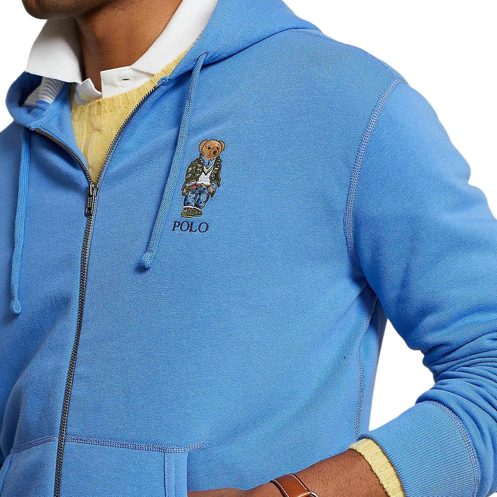 Polo Ralph Lauren Zip Fleece Hoodie Jacket Men Jackets Blue MNPOKNI16823-529