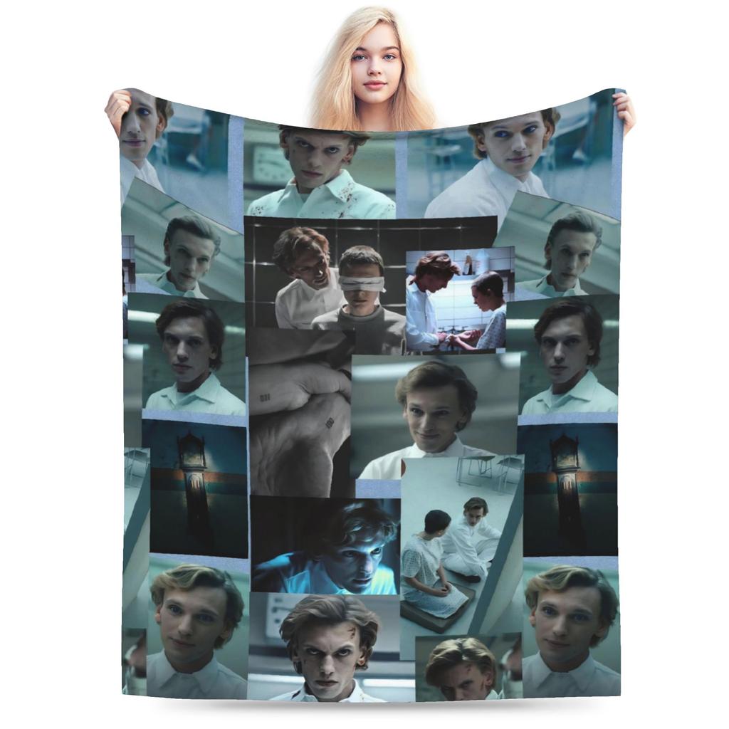 Jamie Campbell Bower Throw Blanket for Couch Soft Fuzzy Plush Blanket 50x60 Inches Multiple Sizes Bedspread for All Seasons