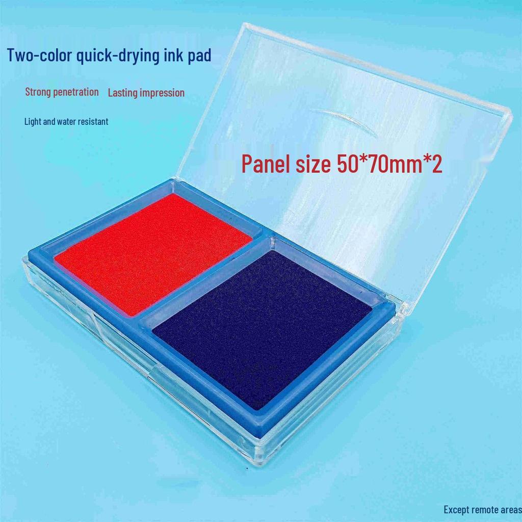 Rectangular Quick-Drying Self-Inking Stamp Pad for Office Use