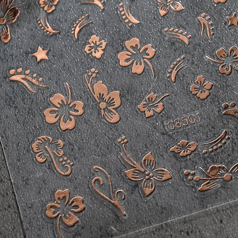 Cherry Blossom 3D Nail Stickers White Flower Petals Nail Art Decals Elegant Wedding Design Spring Sakura Manicure Slider Decor