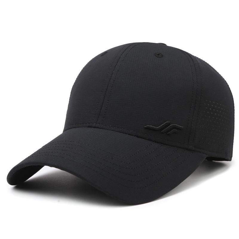 

New minimalist and stylish perforated baseball cap: perfect for outdoor leisure, sun protection and a versatile, unique look; unisex style чёрный